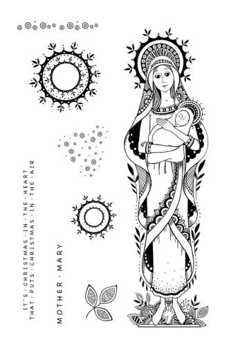 Katkin Krafts - Stempelset "Mother Mary" Clear Stamps