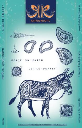 Katkin Krafts - Stempelset "Little Donkey" Clear Stamps