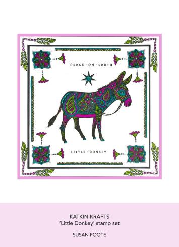 Katkin Krafts - Stempelset "Little Donkey" Clear Stamps