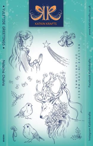 Katkin Krafts - Stempelset "Yuletide Greetings" Clear Stamps