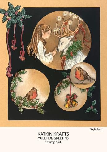Katkin Krafts - Stempelset "Yuletide Greetings" Clear Stamps