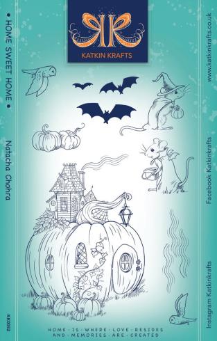 Katkin Krafts - Stempelset "Home Sweet Home" Clear Stamps