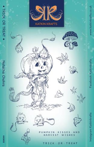 Katkin Krafts - Stempelset "Trick Or Treat" Clear Stamps