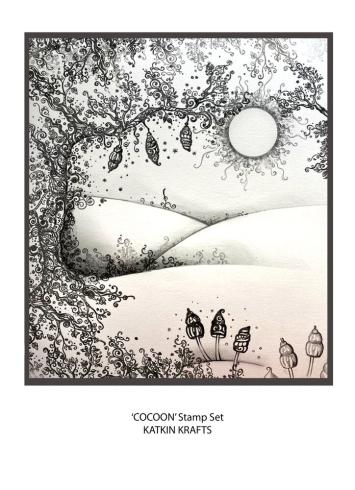 Katkin Krafts - Stempelset "Cocoon" Clear Stamps