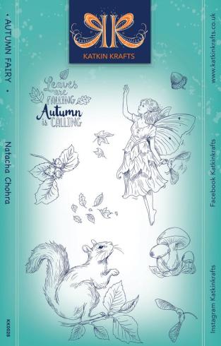 Katkin Krafts - Stempelset "Autumn Fairy" Clear Stamps