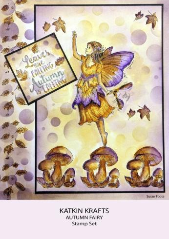 Katkin Krafts - Stempelset "Autumn Fairy" Clear Stamps
