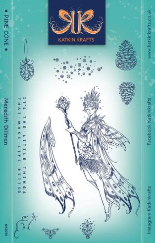 Katkin Krafts - Stempelset "Pine Cone" Clear Stamps