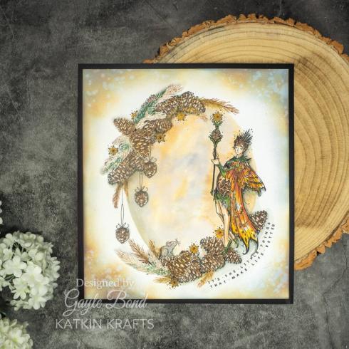 Katkin Krafts - Stempelset "Pine Cone" Clear Stamps