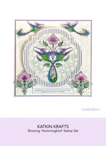 Katkin Krafts - Stempelset "Hummingbird" Clear Stamps