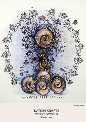 Katkin Krafts - Stempelset "Precious World" Clear Stamps