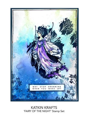 Katkin Krafts - Stempelset "Fairy Of the Night" Clear Stamps