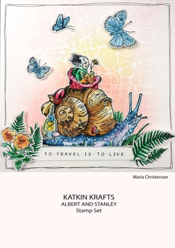 Katkin Krafts - Stempelset "Albert & Stanley" Clear Stamps