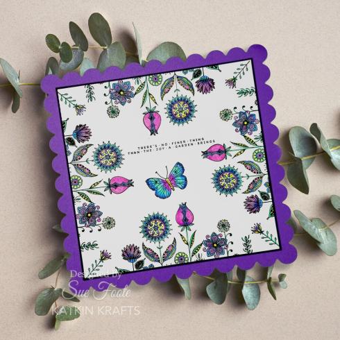 Katkin Krafts - Stempelset "Herbaceous Border" Clear Stamps