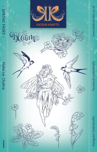 Katkin Krafts - Stempelset "Spring Fairy" Clear Stamps