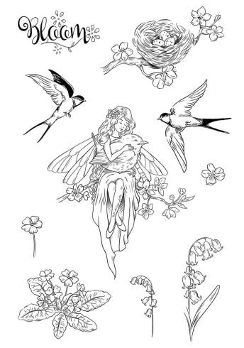 Katkin Krafts - Stempelset "Spring Fairy" Clear Stamps