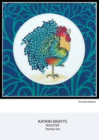Katkin Krafts - Stempelset "The Roosters" Clear Stamps