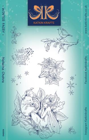 Katkin Krafts - Stempelset "Winter Fairy" Clear Stamps