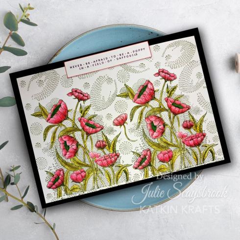 Katkin Krafts - Stempelset "Poppy Power" Clear Stamps