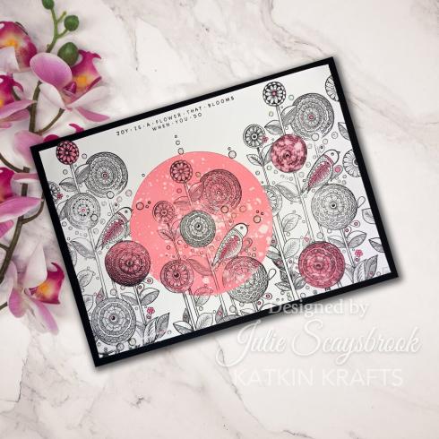Katkin Krafts - Stempelset "Dance With Dahlias" Clear Stamps
