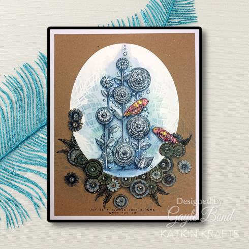 Katkin Krafts - Stempelset "Dance With Dahlias" Clear Stamps