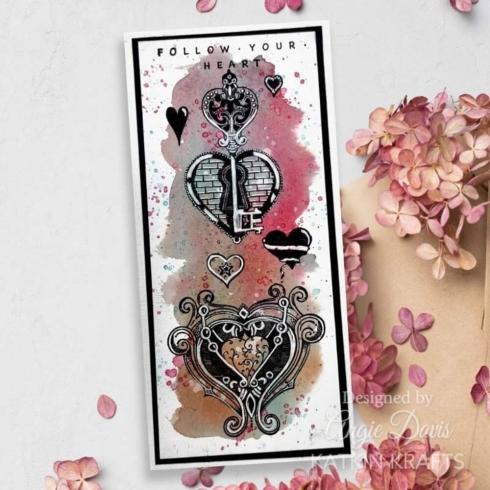 Katkin Krafts - Stempelset "Wild Hearts" Clear Stamps