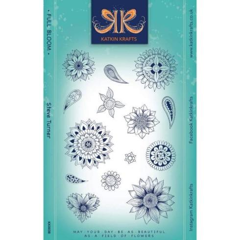Katkin Krafts - Stempelset "Full Bloom" Clear Stamps