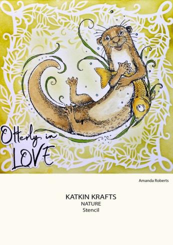 Katkin Krafts - Schablone 7x7 Inch "Nature" Stencil 
