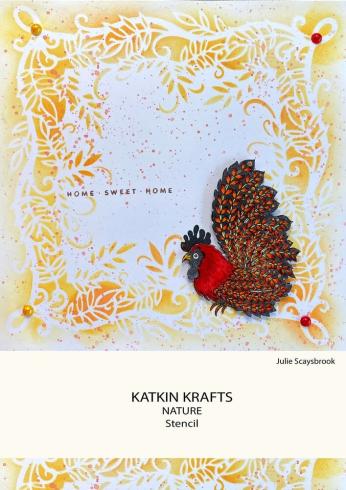 Katkin Krafts - Schablone 7x7 Inch "Nature" Stencil 