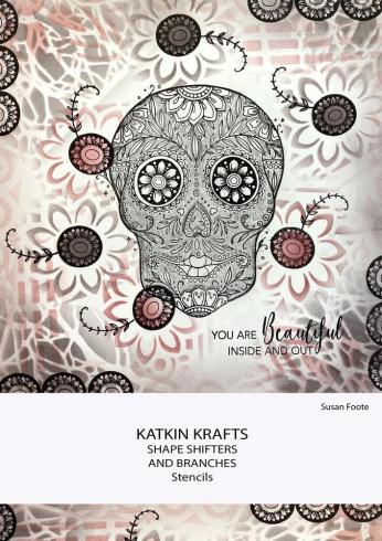 Katkin Krafts - Schablone 7x7 Inch "Shape Shifters" Stencil 