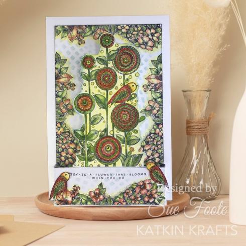 Katkin Krafts - Schablone 7x7 Inch "Kaleidoscope" Stencil 
