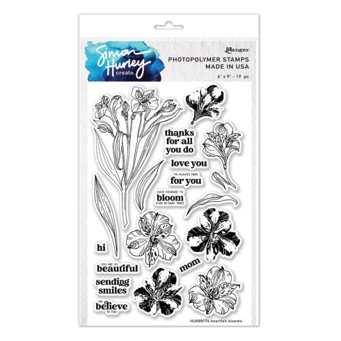 Ranger - Stempelset by Simon Hurley Create "Heartfelt Blooms" Clear Stamps