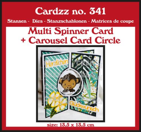 Crealies - Stanzschablone "No. 341 Multi Spinner + Carousel Card Circle" Cardzz Dies