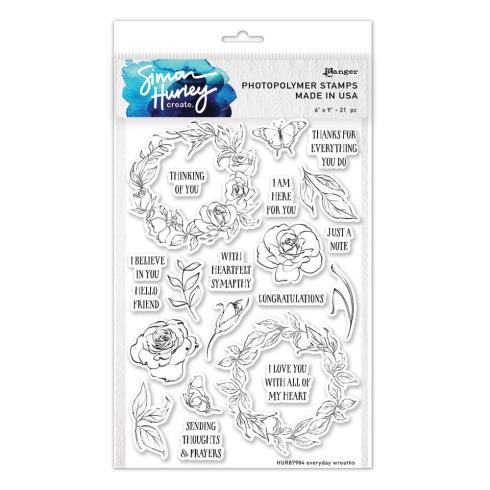 Ranger - Stempelset by Simon Hurley Create "Everyday Wreaths" Clear Stamps