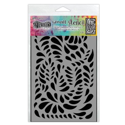 Ranger - Schablone 5x8 Inch ( 1 Inch = 2,54cm ) "Brush Strokes" Dylusions Stencil