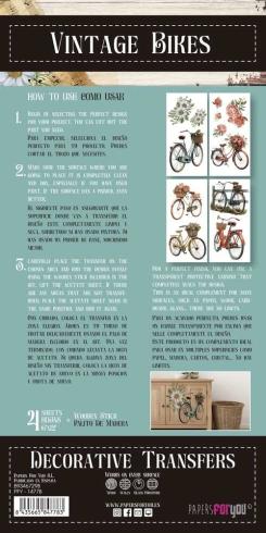 Papers For you - Transfer Aufkleber "Bikes" Decor Transfers 6x12 Inch