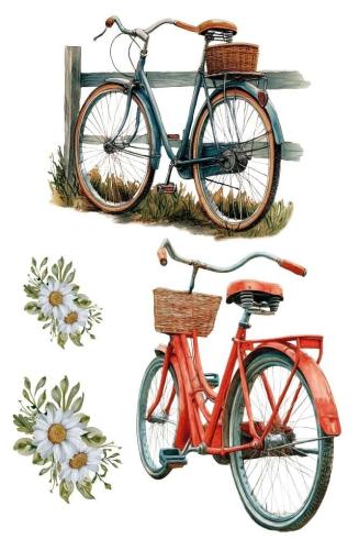 Papers For you - Transfer Aufkleber "Bikes" Decor Transfers 8x12 Inch