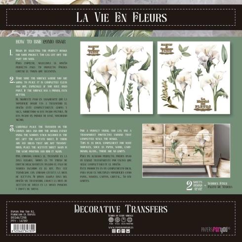 Papers For you - Transfer Aufkleber "Calla Lily" Decor Transfers 12x12 Inch