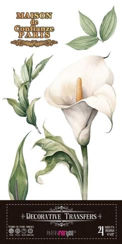 Papers For you - Transfer Aufkleber "Calla Lily" Decor Transfers 6x12 Inch