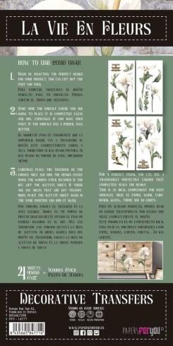 Papers For you - Transfer Aufkleber "Calla Lily" Decor Transfers 6x12 Inch