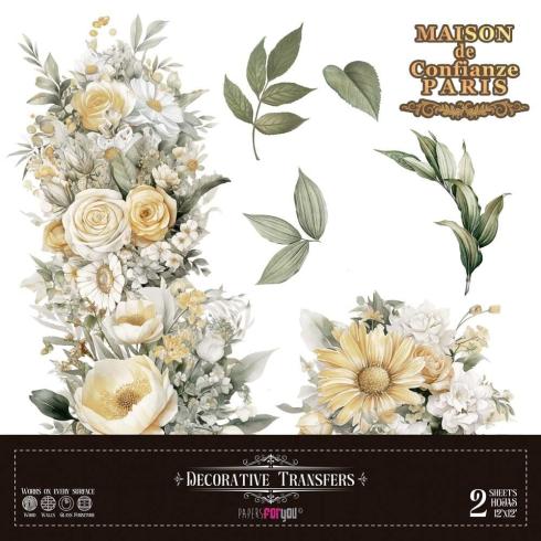 Papers For you - Transfer Aufkleber "Daisies" Decor Transfers 12x12 Inch