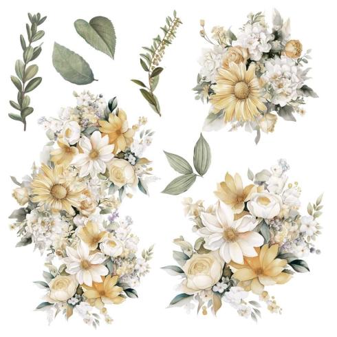 Papers For you - Transfer Aufkleber "Daisies" Decor Transfers 12x12 Inch