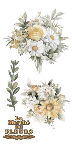 Papers For you - Transfer Aufkleber "Daisies" Decor Transfers 6x12 Inch