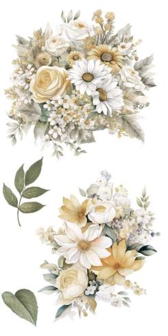 Papers For you - Transfer Aufkleber "Daisies" Decor Transfers 6x12 Inch