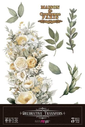 Papers For you - Transfer Aufkleber "Daisies" Decor Transfers 8x12 Inch
