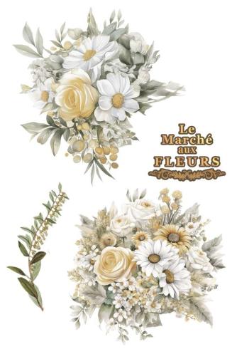 Papers For you - Transfer Aufkleber "Daisies" Decor Transfers 8x12 Inch
