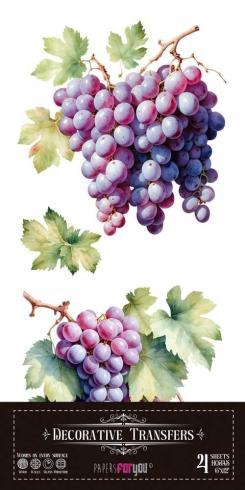Papers For you - Transfer Aufkleber "Grapes" Decor Transfers 6x12 Inch