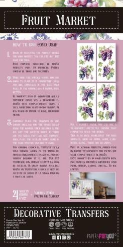 Papers For you - Transfer Aufkleber "Grapes" Decor Transfers 6x12 Inch