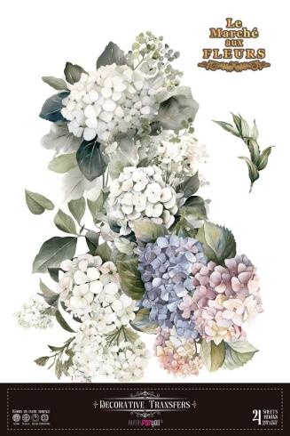 Papers For you - Transfer Aufkleber "Hydrangeas" Decor Transfers 24x35 Inch