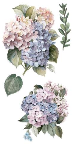 Papers For you - Transfer Aufkleber "Hydrangeas" Decor Transfers 6x12 Inch