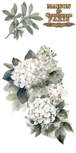 Papers For you - Transfer Aufkleber "Hydrangeas" Decor Transfers 6x12 Inch